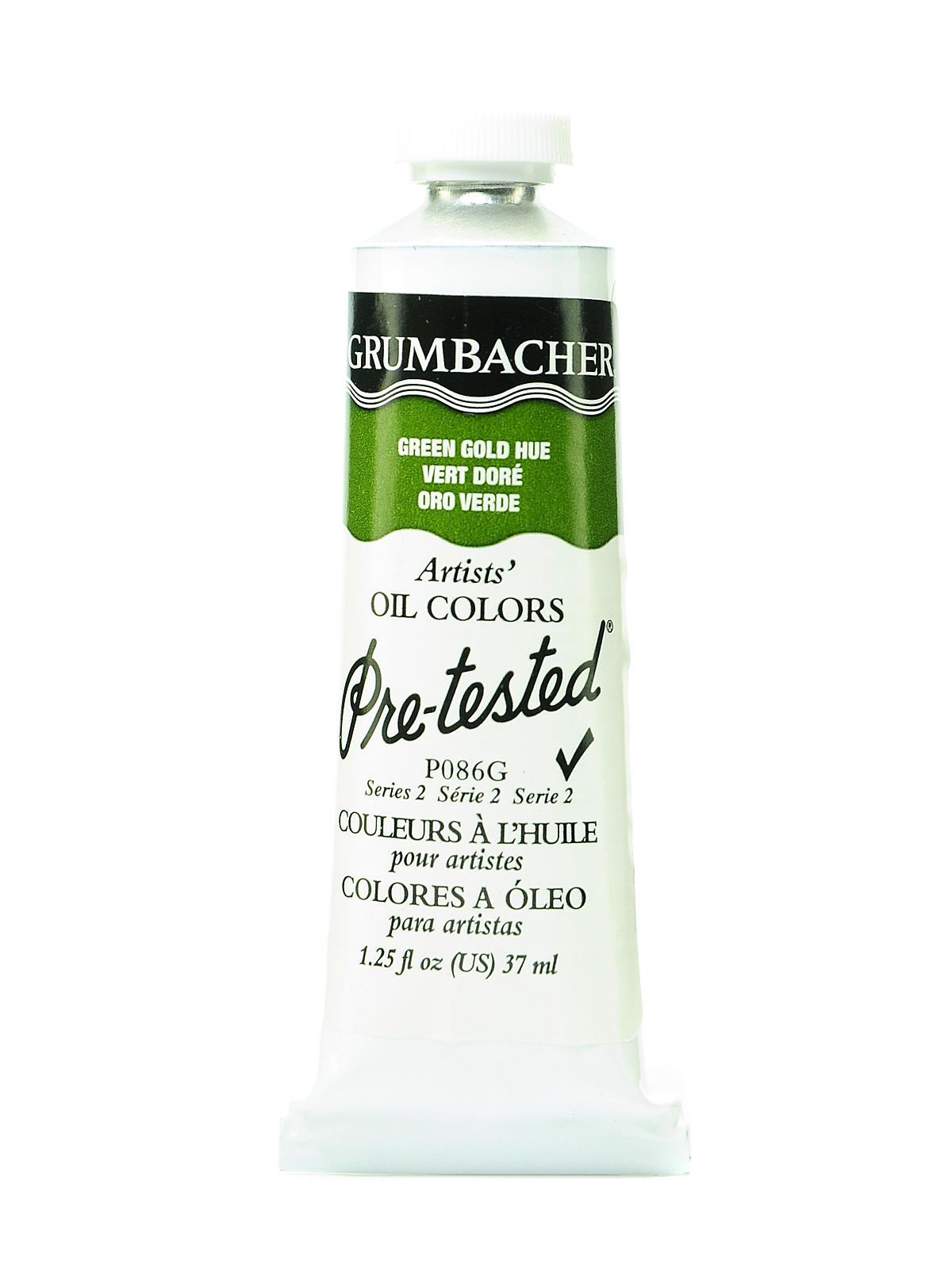 Pre-Tested Artists Oil Colors green gold hue P086 1.25 oz.