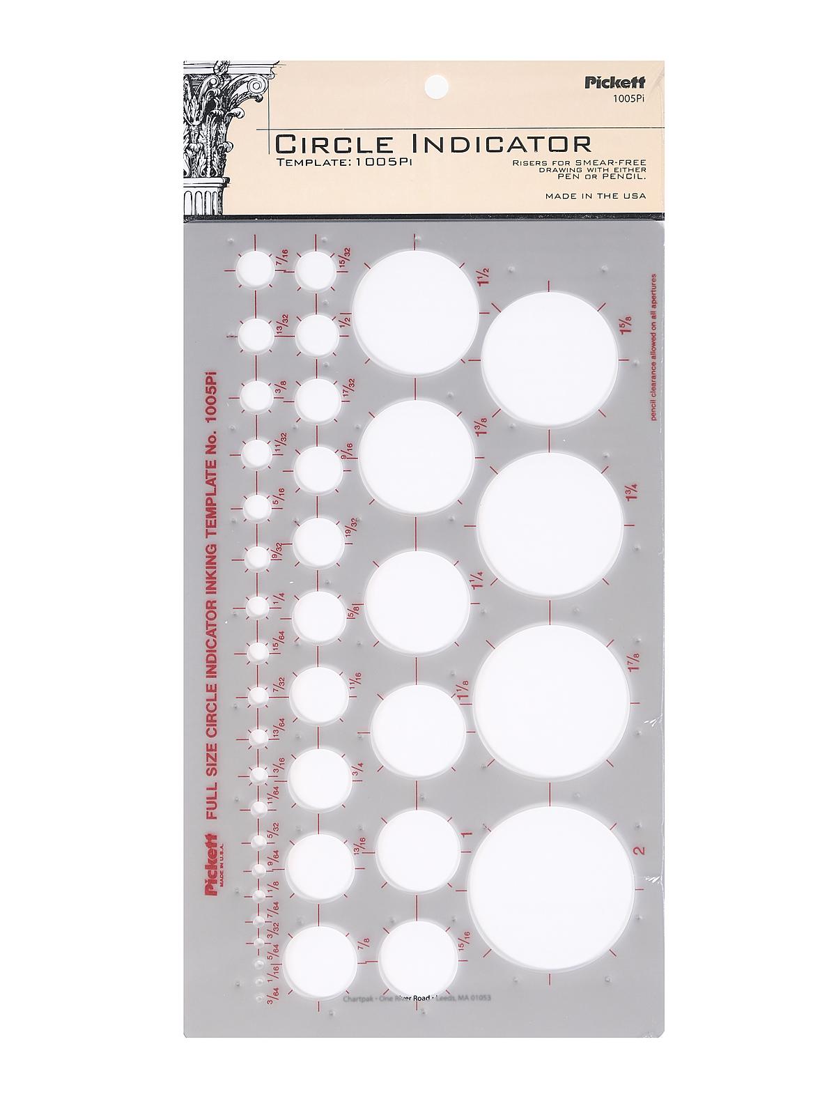 General Purpose Drafting Templates circle indicator
