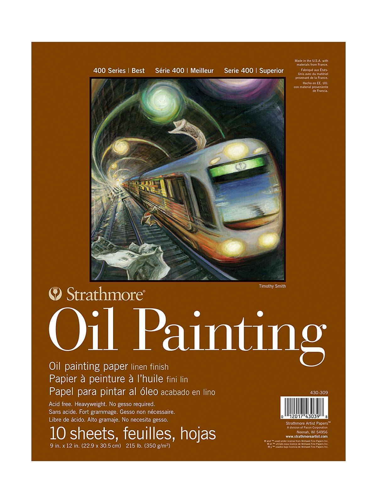 400 Series Oil Painting Pad 9 in. x 12 in. 10 sheets