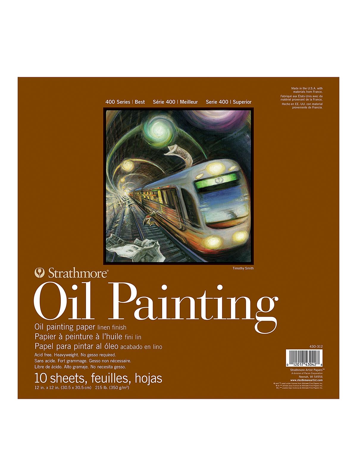 400 Series Oil Painting Pad 12 in. x 12 in. 10 sheets