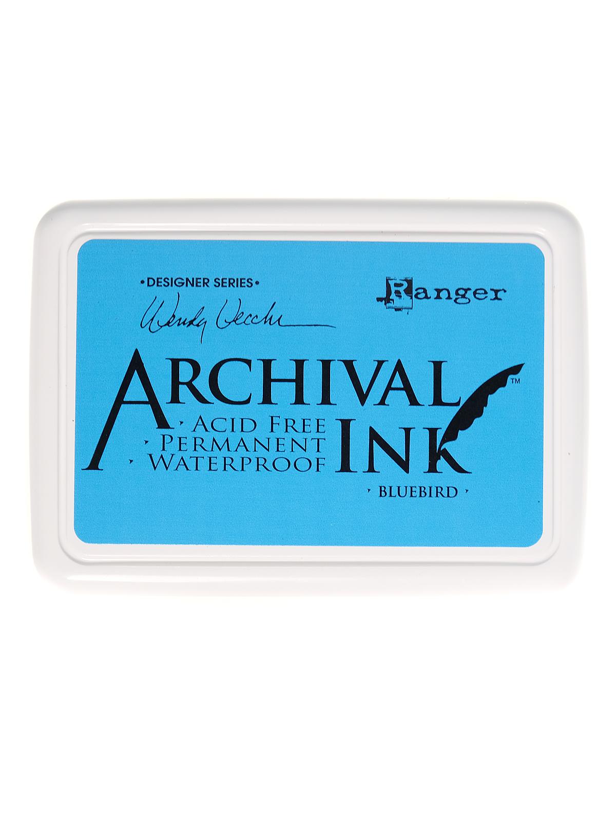 Archival Ink Wendy Vecchi Designer Series bluebird 2 1 2 in. x 3 3 4 in. pad