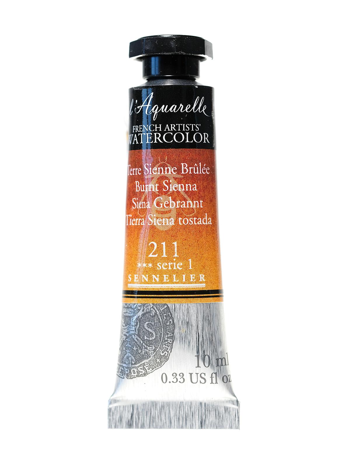 L'Aquarelle French Artists' Watercolor burnt sienna 10 ml C81