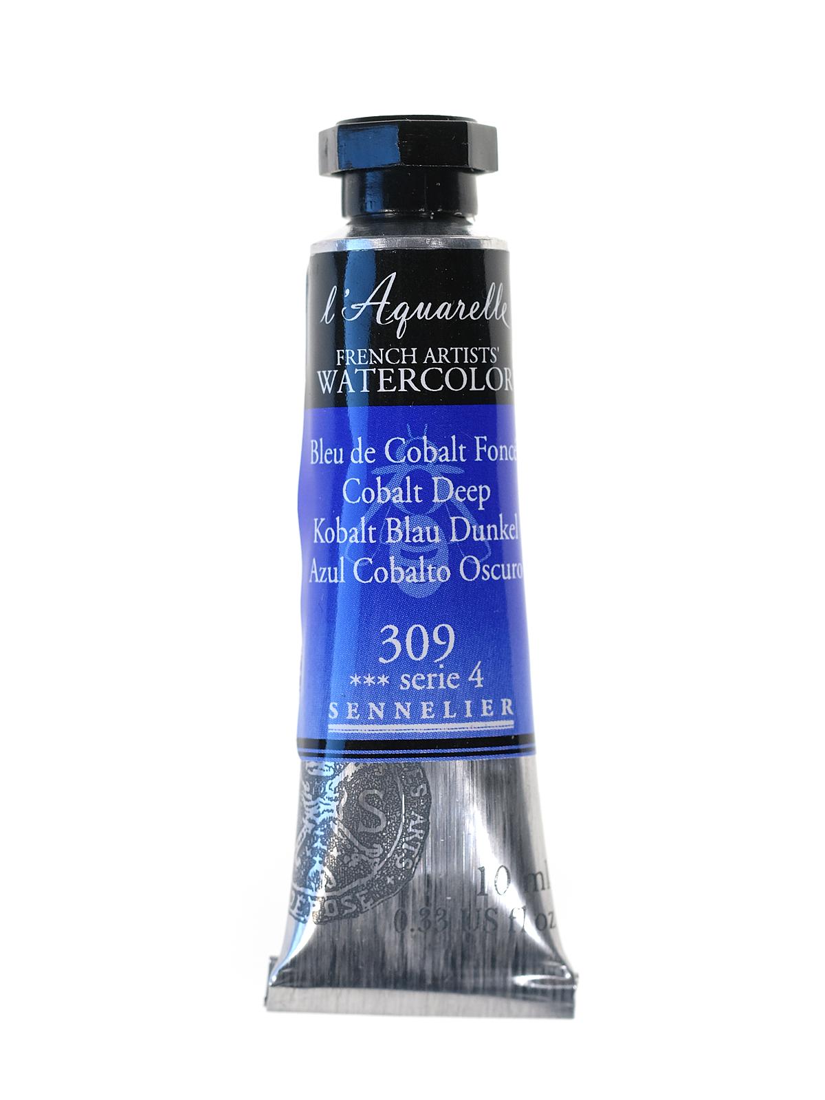 L'Aquarelle French Artists' Watercolor cobalt deep 10 ml C47