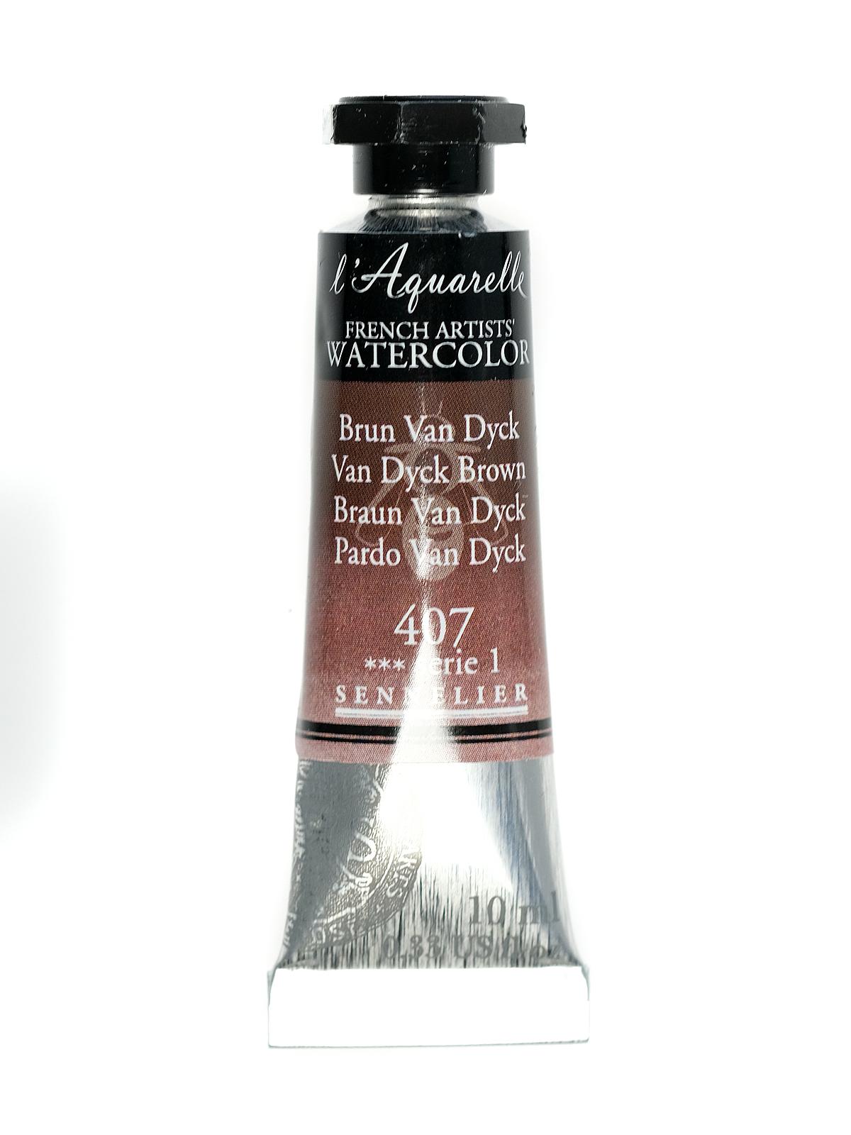 L'Aquarelle French Artists' Watercolor van dyck brown 10 ml C86