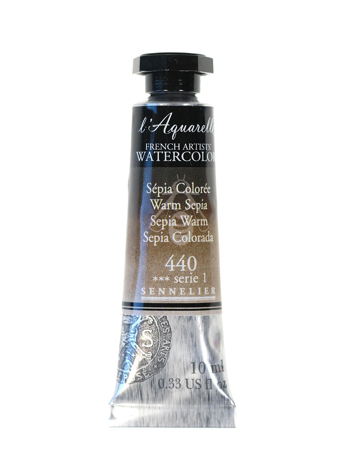L'Aquarelle French Artists' Watercolor warm sepia 10 ml C87