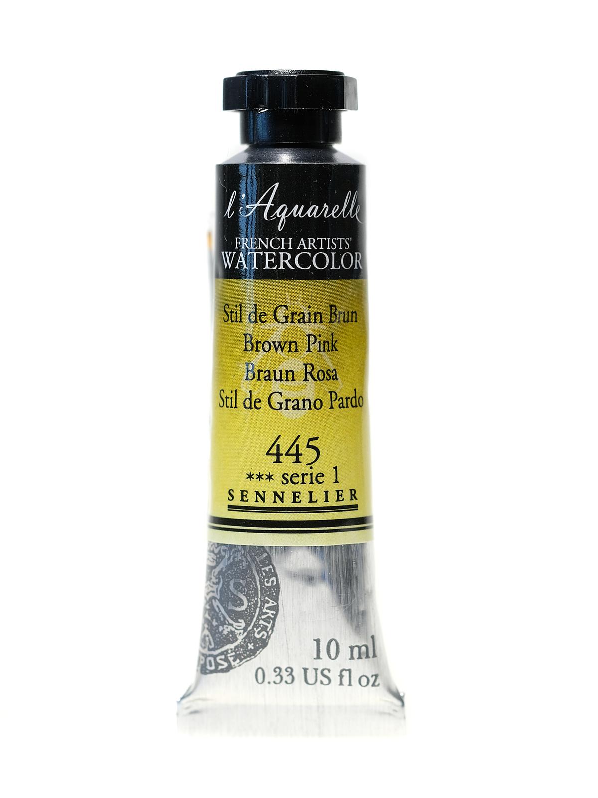 L'Aquarelle French Artists' Watercolor brown pink 10 ml C75