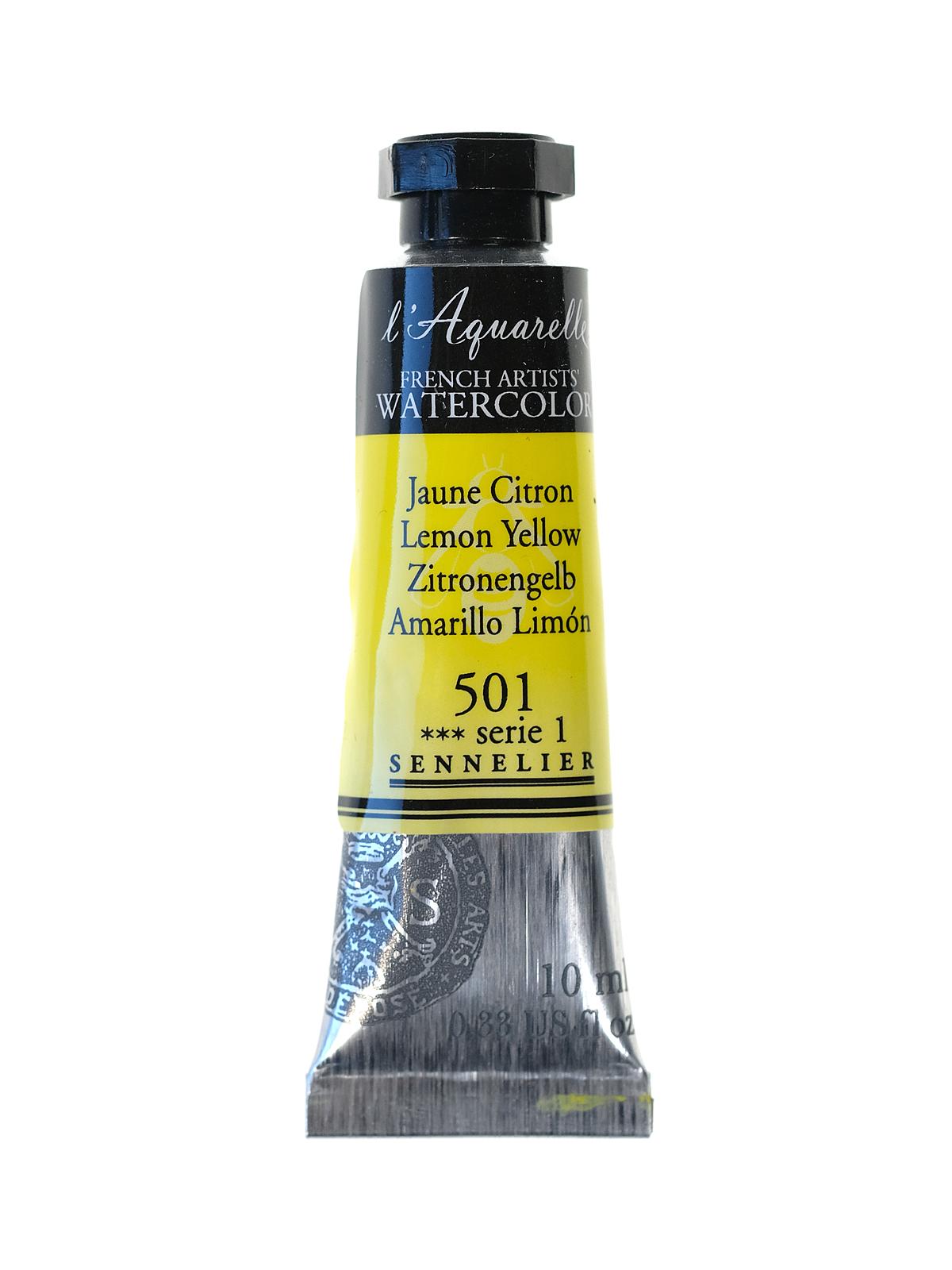L'Aquarelle French Artists' Watercolor lemon yellow 10 ml C4