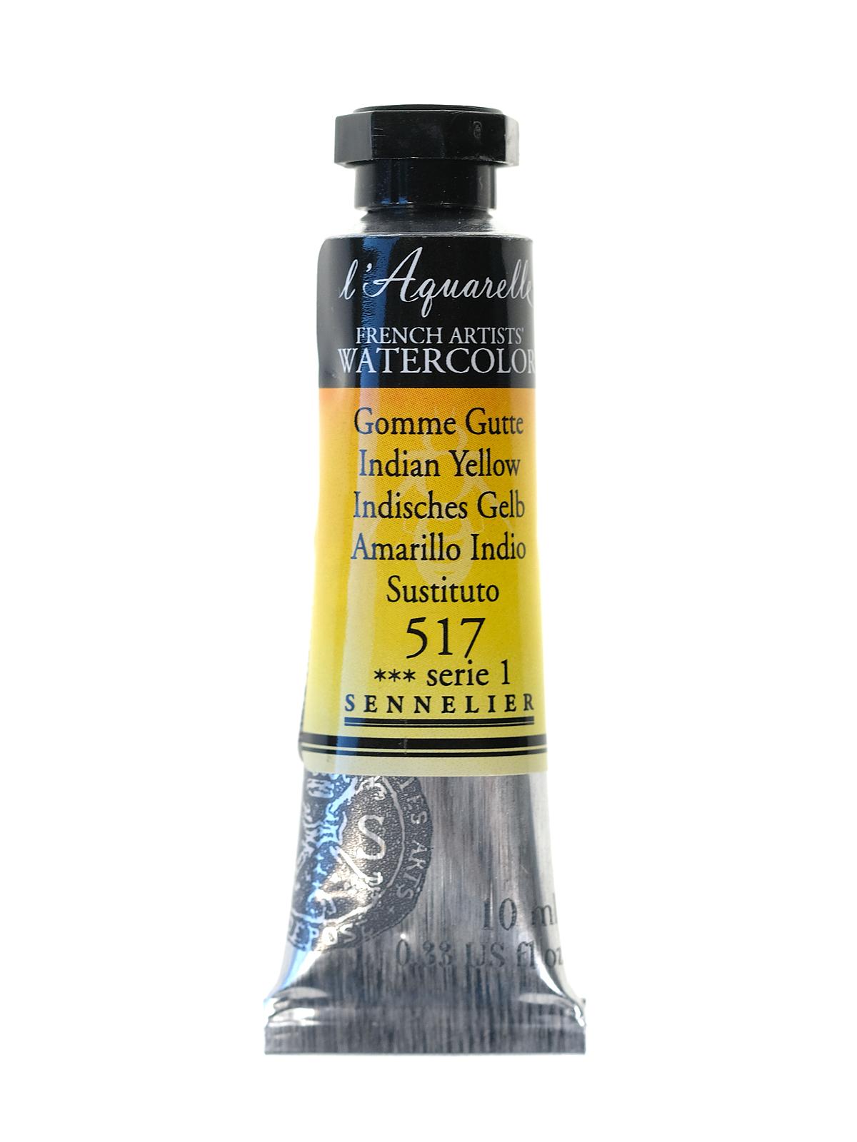 L'Aquarelle French Artists' Watercolor Indian yellow 10 ml C10