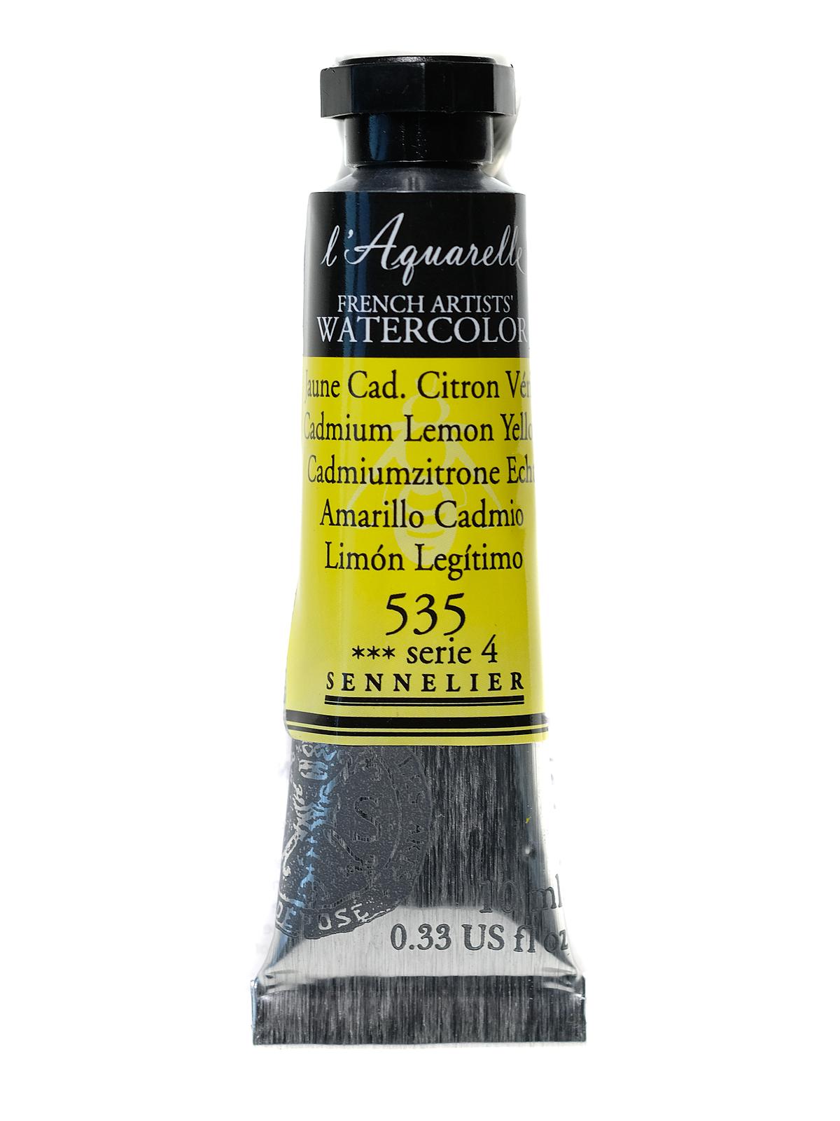 L'Aquarelle French Artists' Watercolor cadmium lemon yellow 10 ml C6
