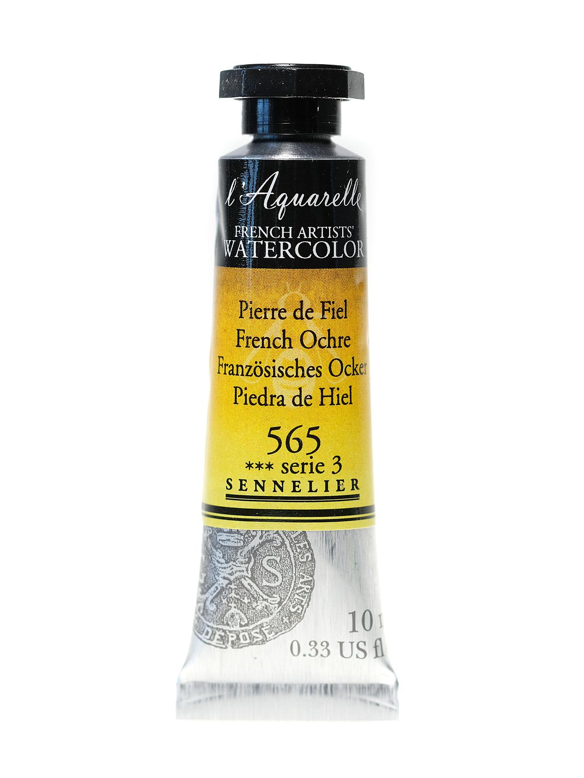 L'Aquarelle French Artists' Watercolor French ochre 10 ml C76