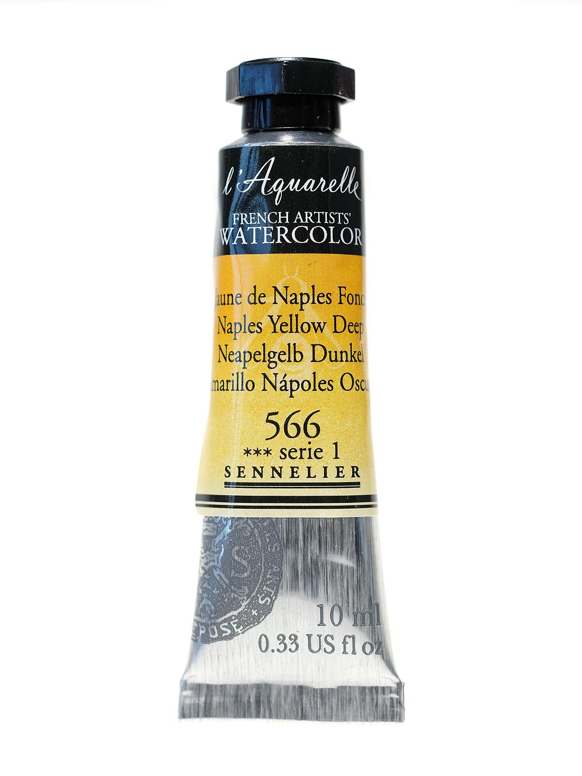 L'Aquarelle French Artists' Watercolor Naples yellow deep 10 ml C14