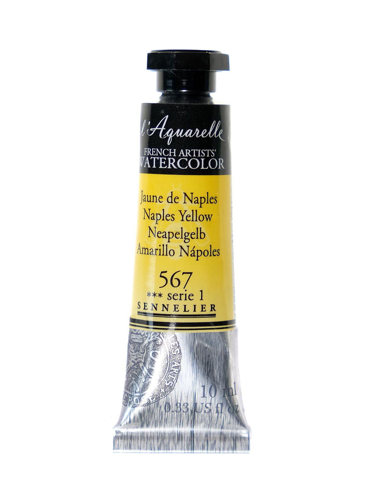 L'Aquarelle French Artists' Watercolor Naples yellow 10 ml C12