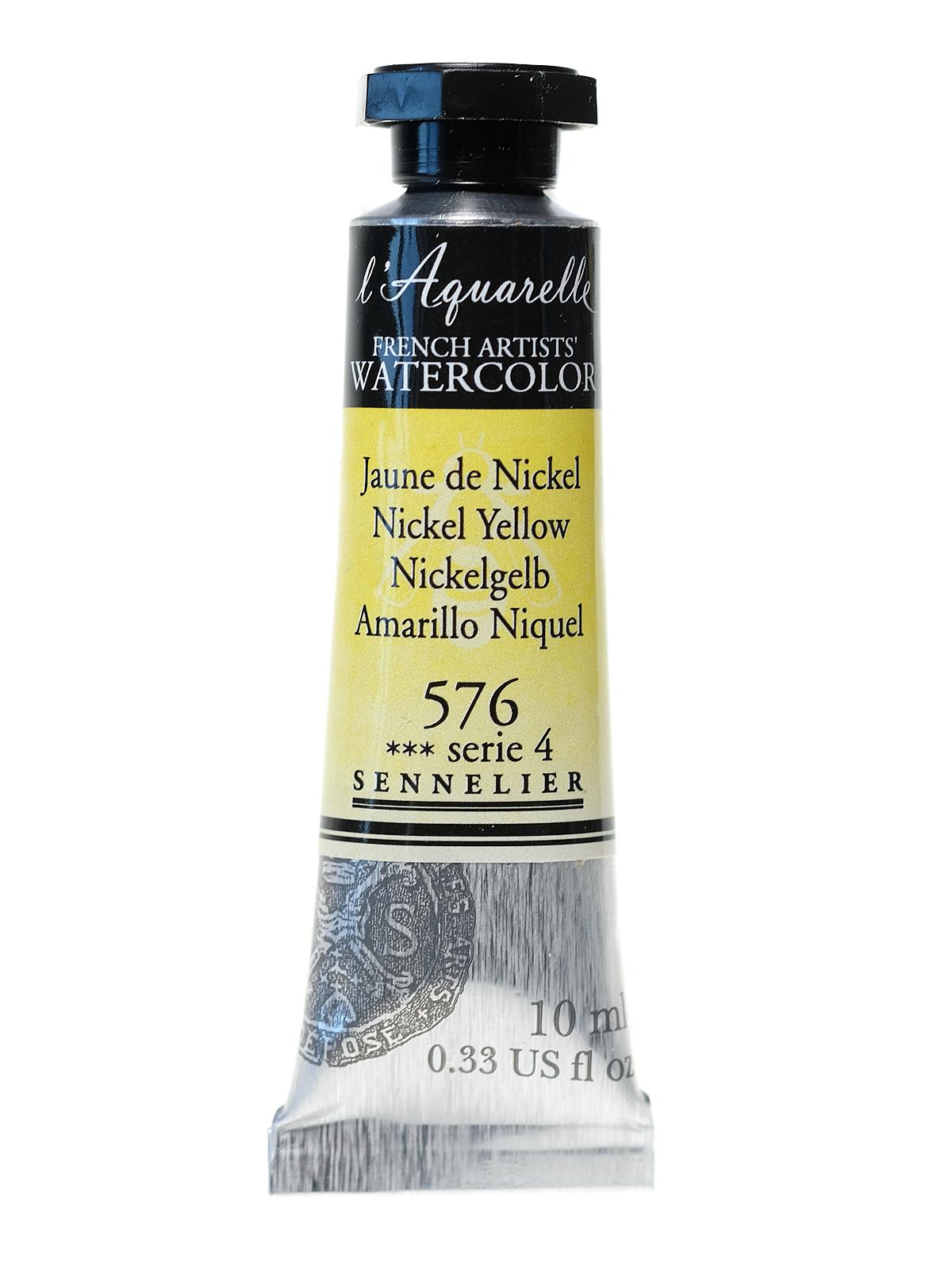 L'Aquarelle French Artists' Watercolor nickel yellow 10 ml C3