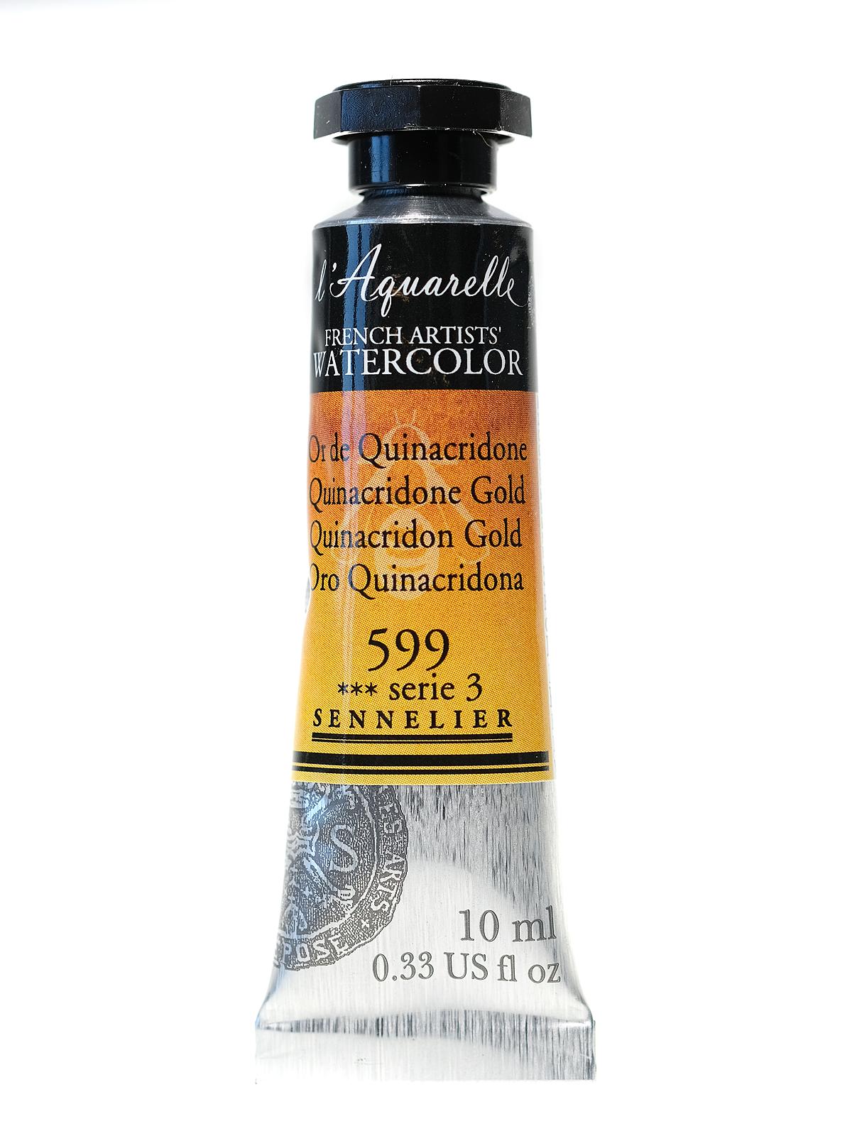 L'Aquarelle French Artists' Watercolor quinacridone gold 10 ml C80