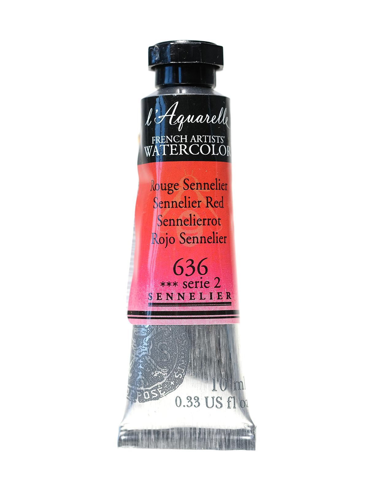 L'Aquarelle French Artists' Watercolor Sennelier red 10 ml C26