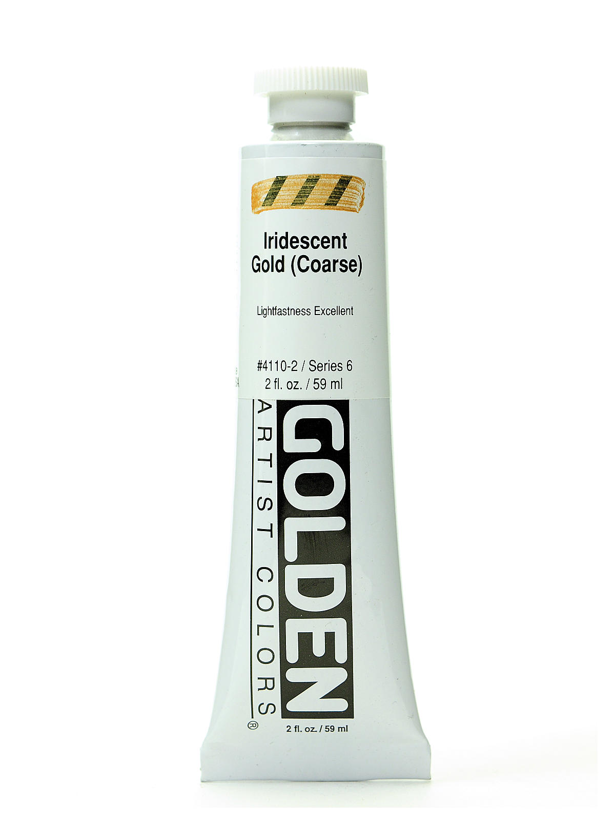 Iridescent and Interference Acrylics iridescent gold coarse 2 oz.