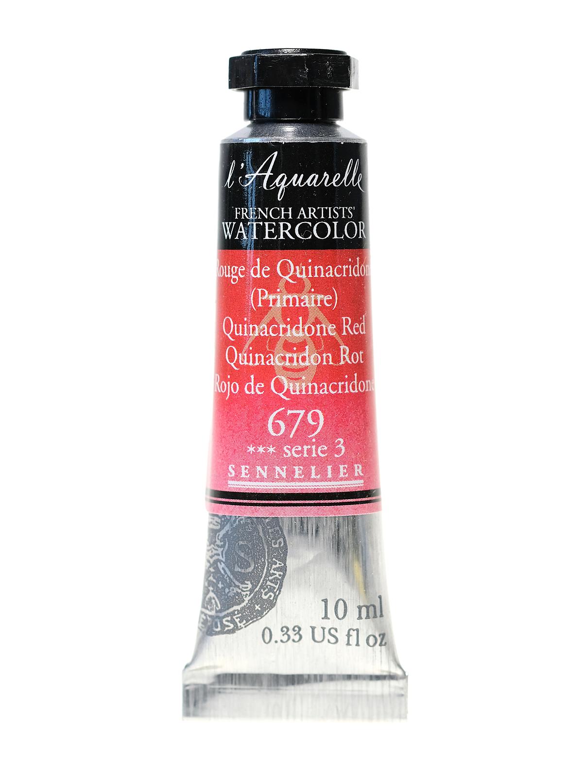 L'Aquarelle French Artists' Watercolor quinacridone red 10 ml C34
