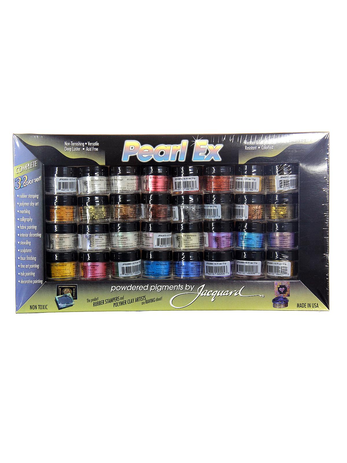 Pearl Ex Powdered Pigment Sets Set Of 32