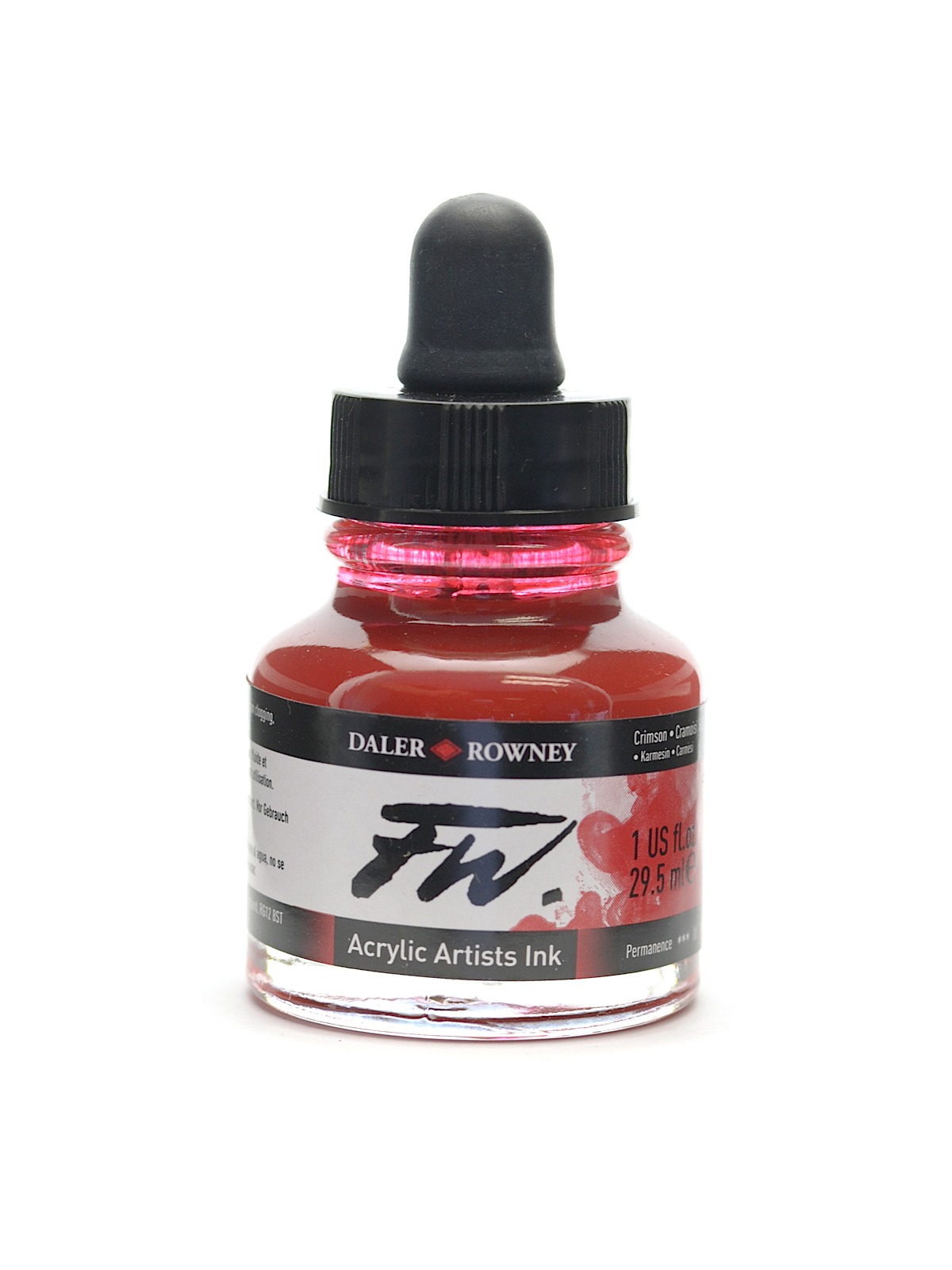 FW Artists' Ink crimson 1 oz.
