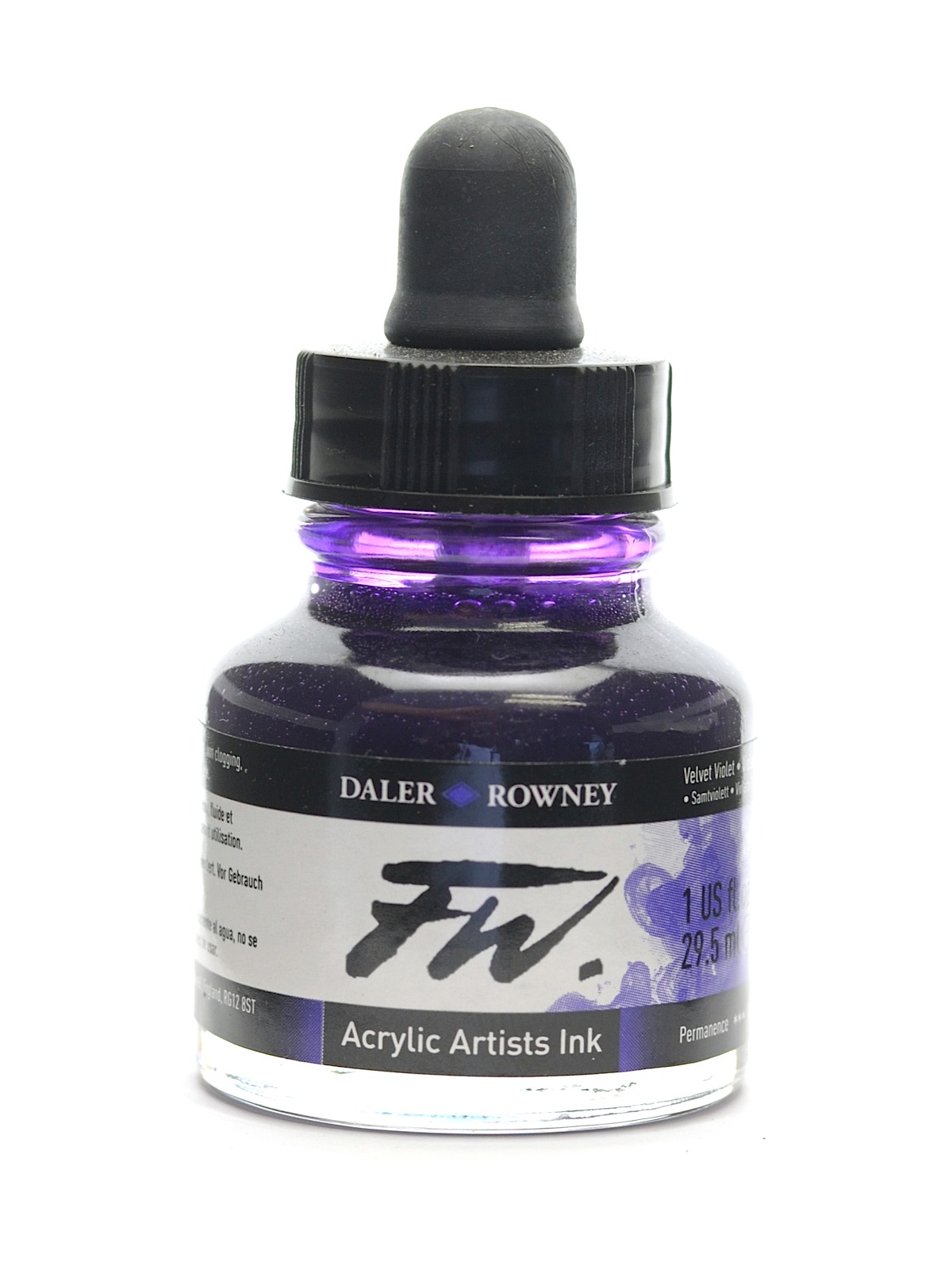 FW Artists' Ink velvet violet 1 oz.