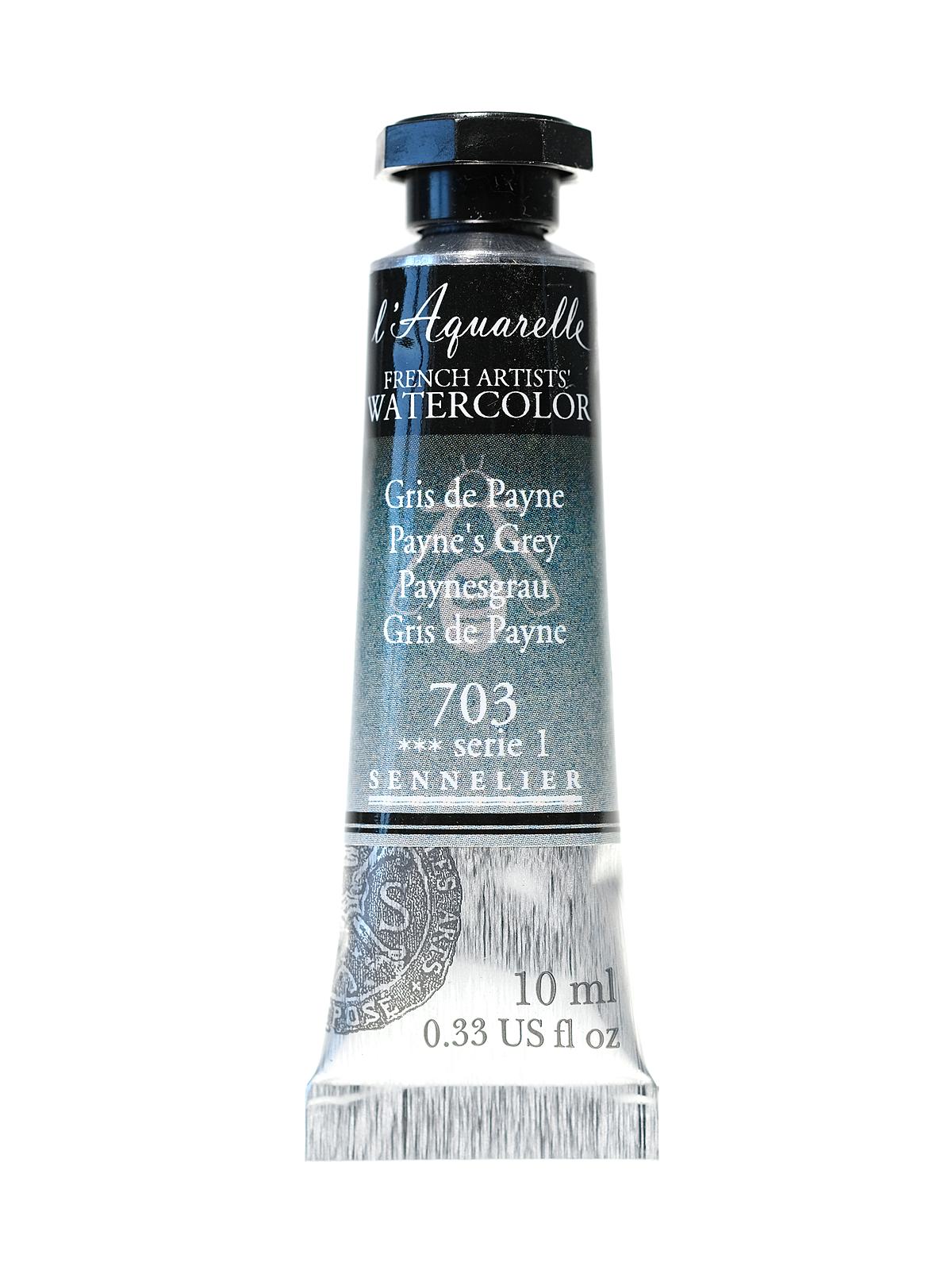 L'Aquarelle French Artists' Watercolor Payne's grey 10 ml C84