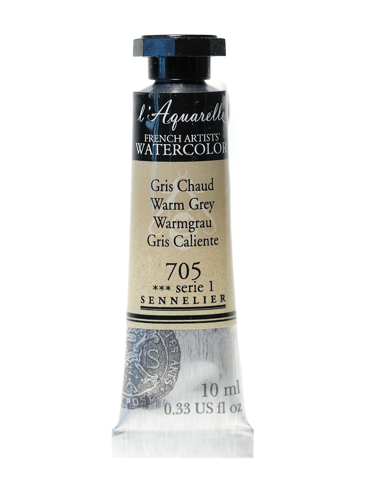 L'Aquarelle French Artists' Watercolor warm grey 10 ml C92