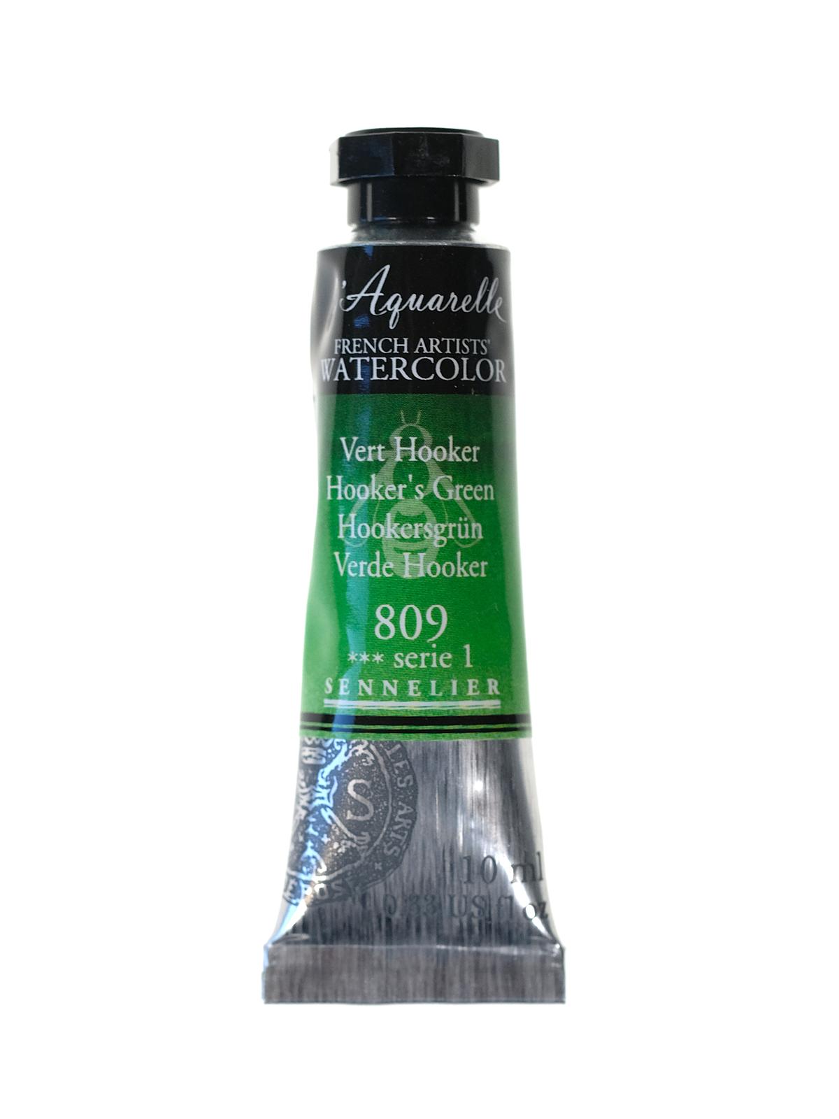 L'Aquarelle French Artists' Watercolor hooker's green 10 ml C67