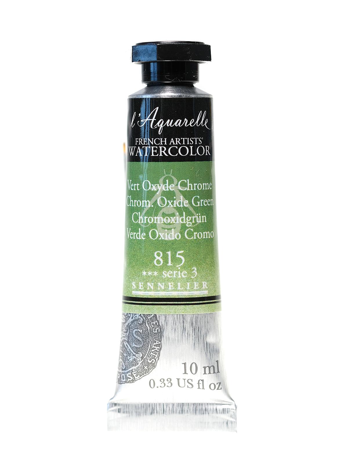 L'Aquarelle French Artists' Watercolor chromium oxide green 10 ml C68