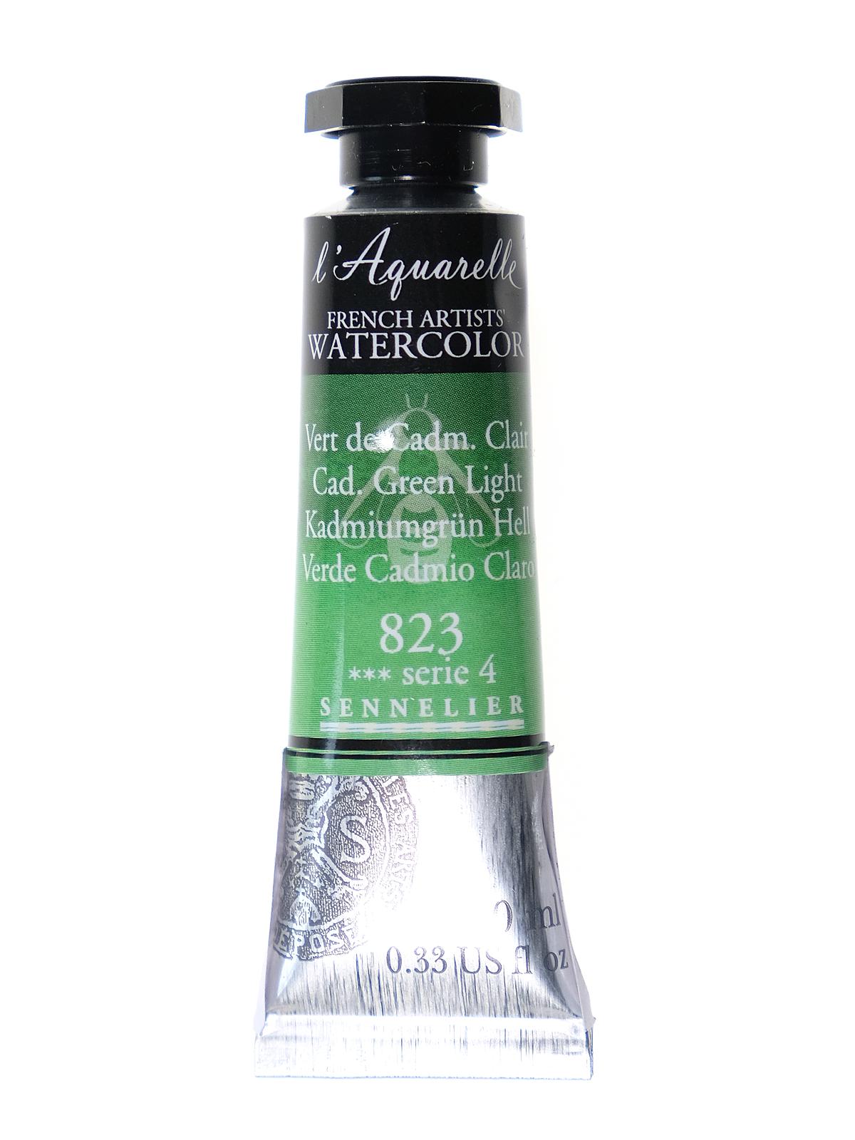 L'Aquarelle French Artists' Watercolor cadmium green light 10 ml C66