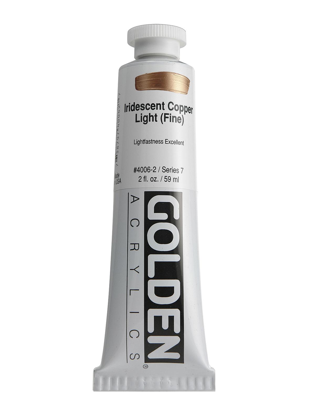Iridescent and Interference Acrylics iridescent copper light fine 2 oz.