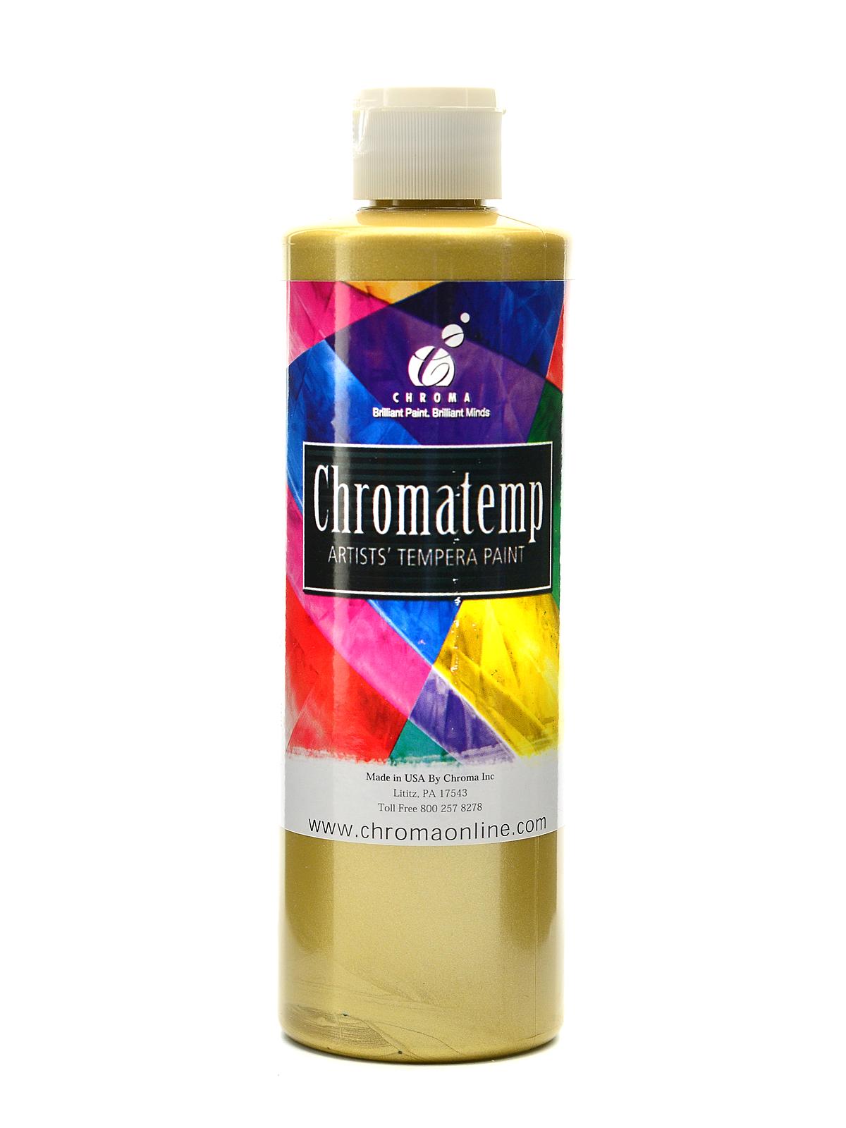 ChromaTemp Artists' Tempera Paint metallic gold 16.9 oz.