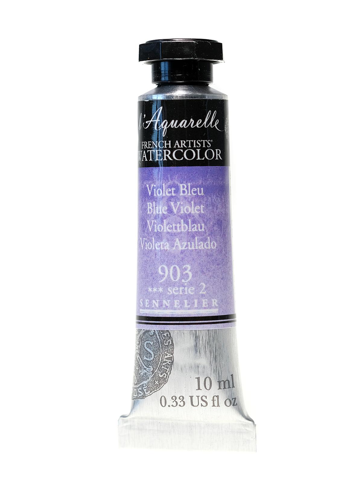 L'Aquarelle French Artists' Watercolor blue violet 10 ml C42