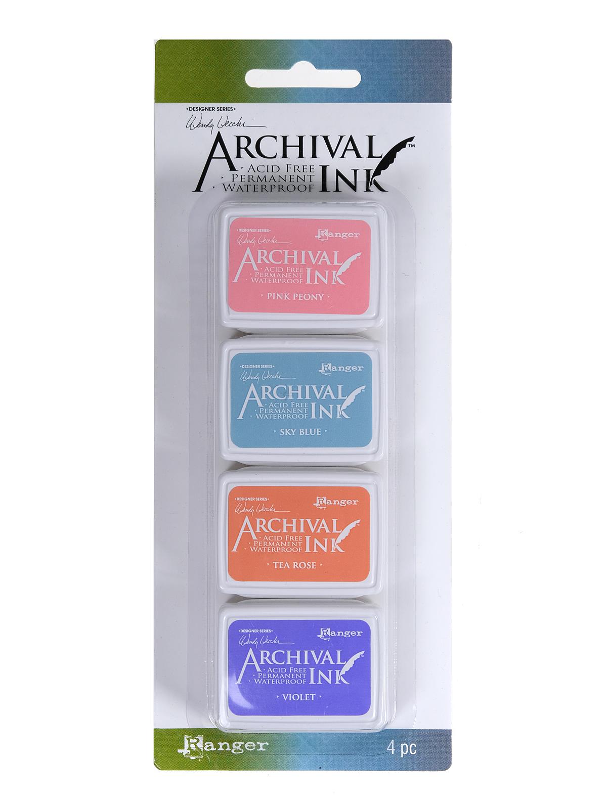 Wendy Vecchi Mini Archival Ink Kits kit #3 pack of 4