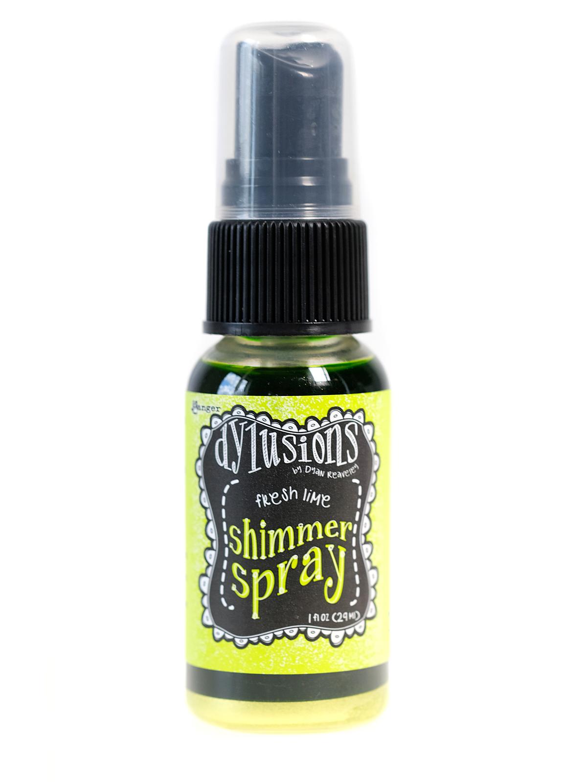 Dylusions Shimmer Sprays fresh lime 1 oz. bottle