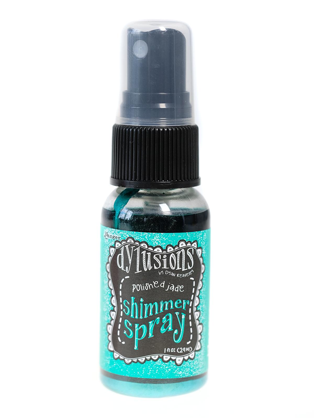 Dylusions Shimmer Sprays polished jade 1 oz. bottle