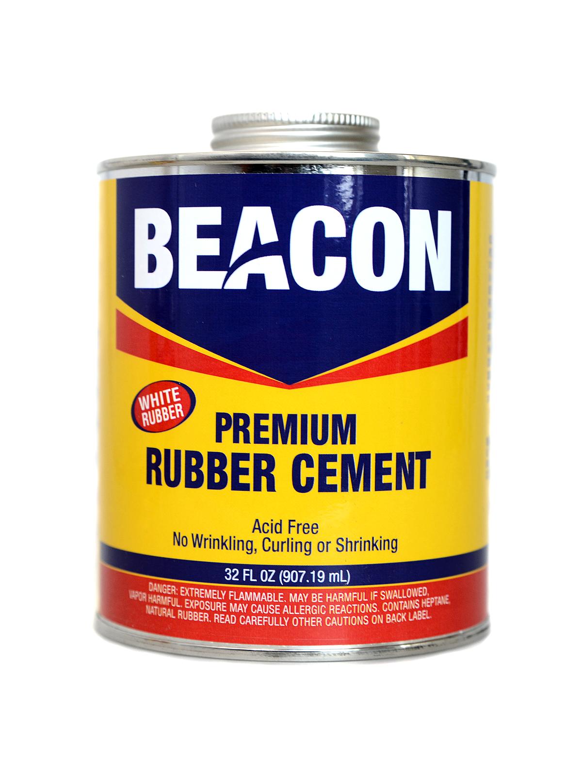 Premium Acid Free White Rubber Cement 32 Oz.