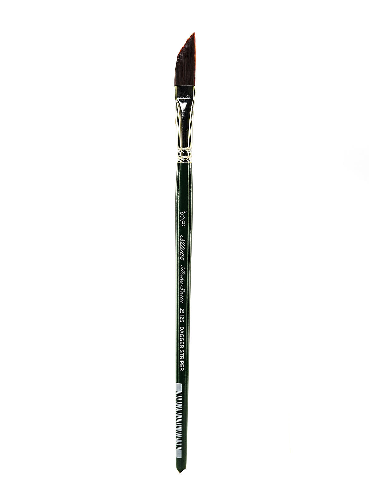 Ruby Satin Series Synthetic Brushes Short Handle 3 8 in. dagger striper 2512S