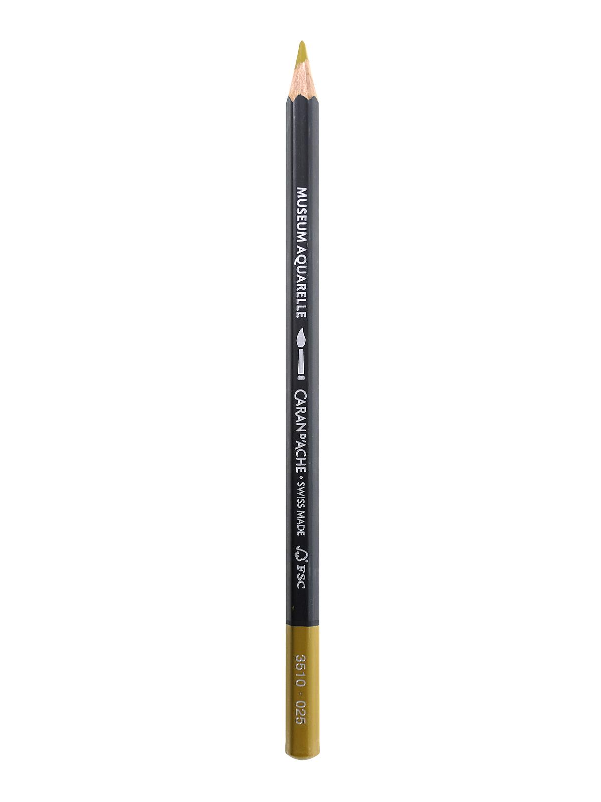 Museum Aquarelle Colored Pencils green ochre 025