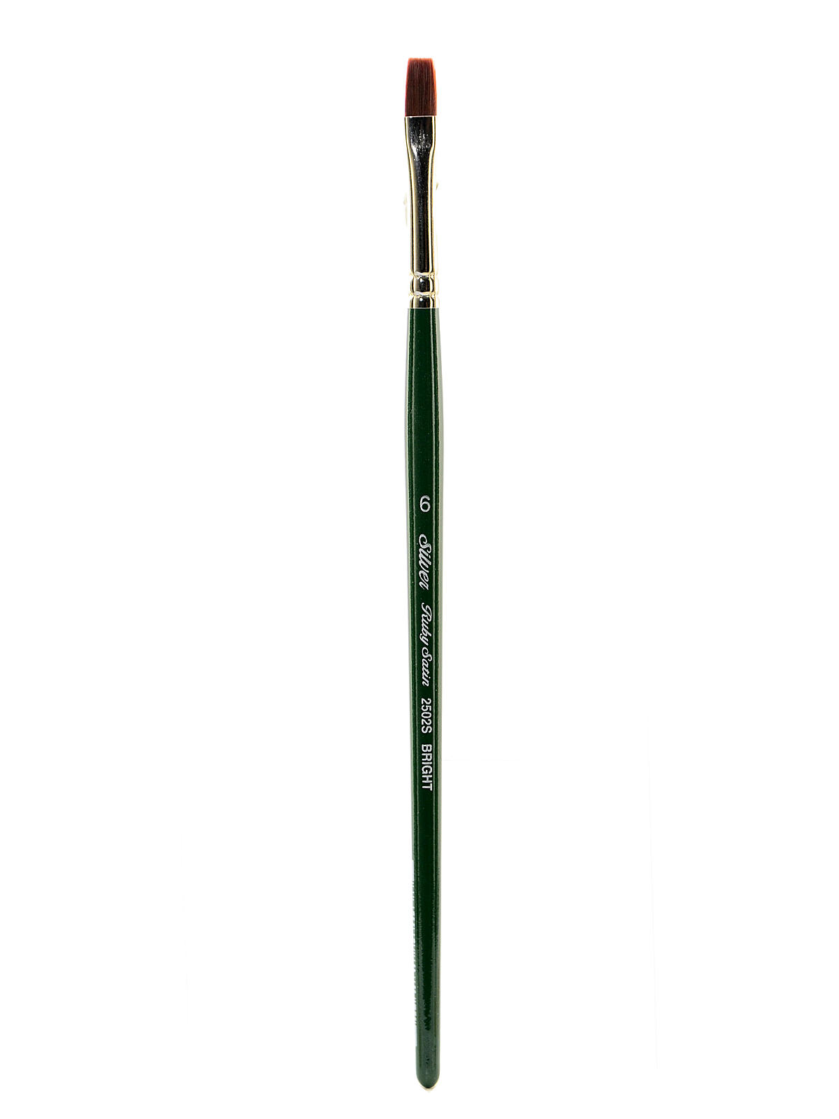Ruby Satin Series Synthetic Brushes Short Handle 6 bright 2502S