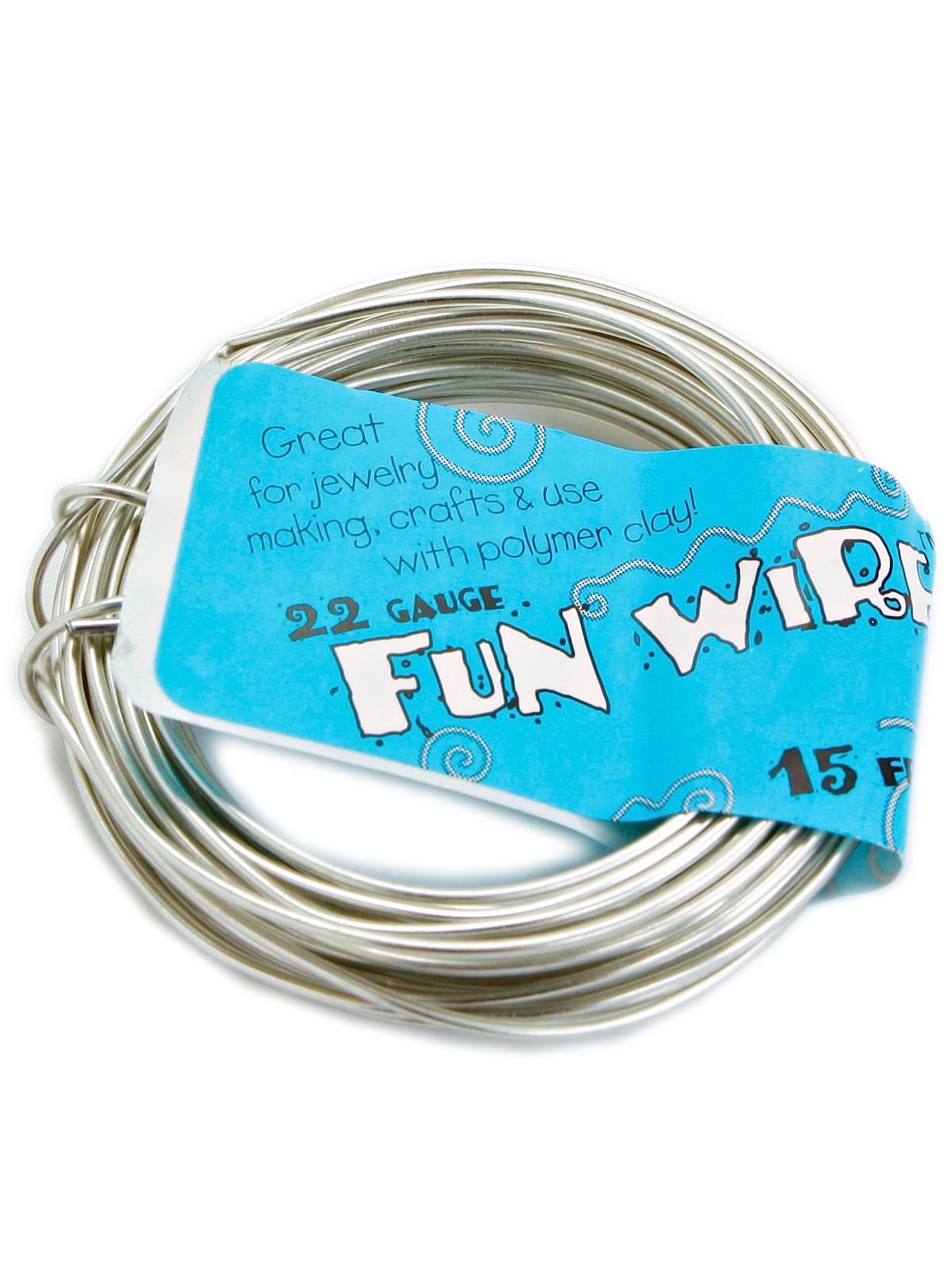 Fun Wire 22 gauge icy silver 15 ft.