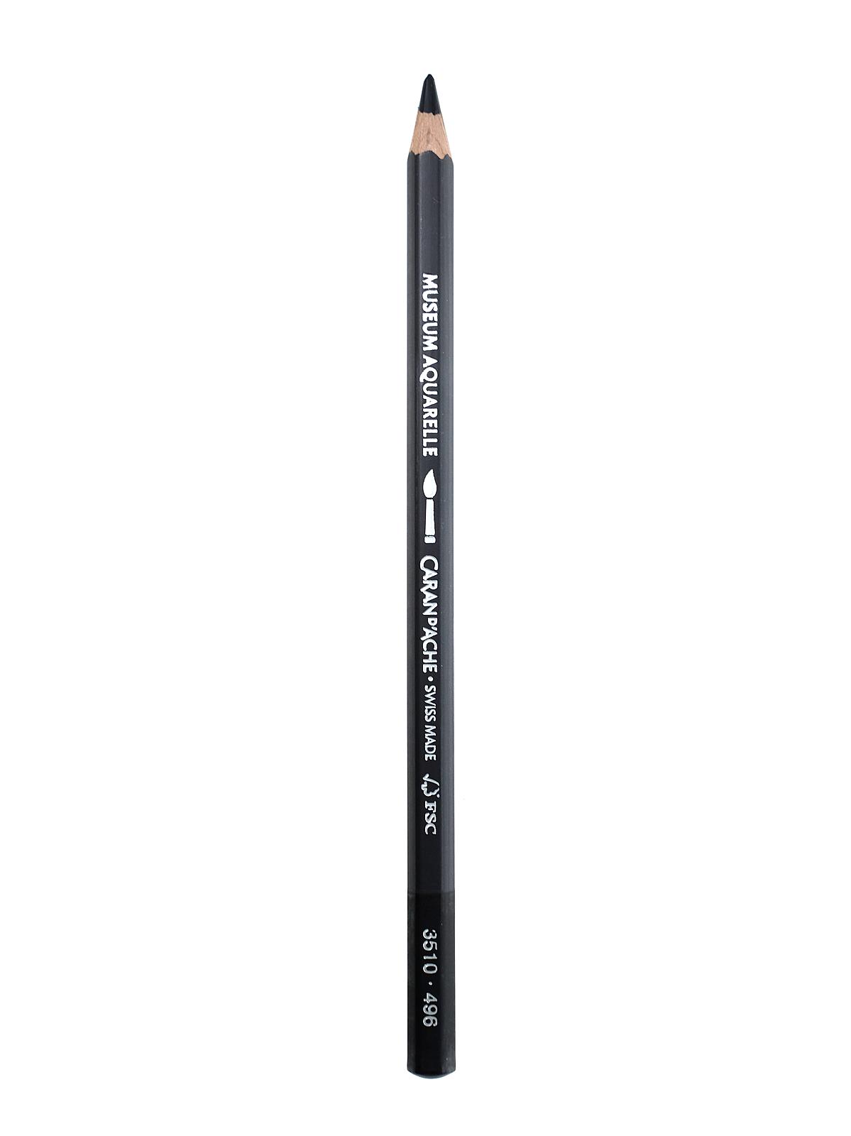 Museum Aquarelle Colored Pencils ivory black 496