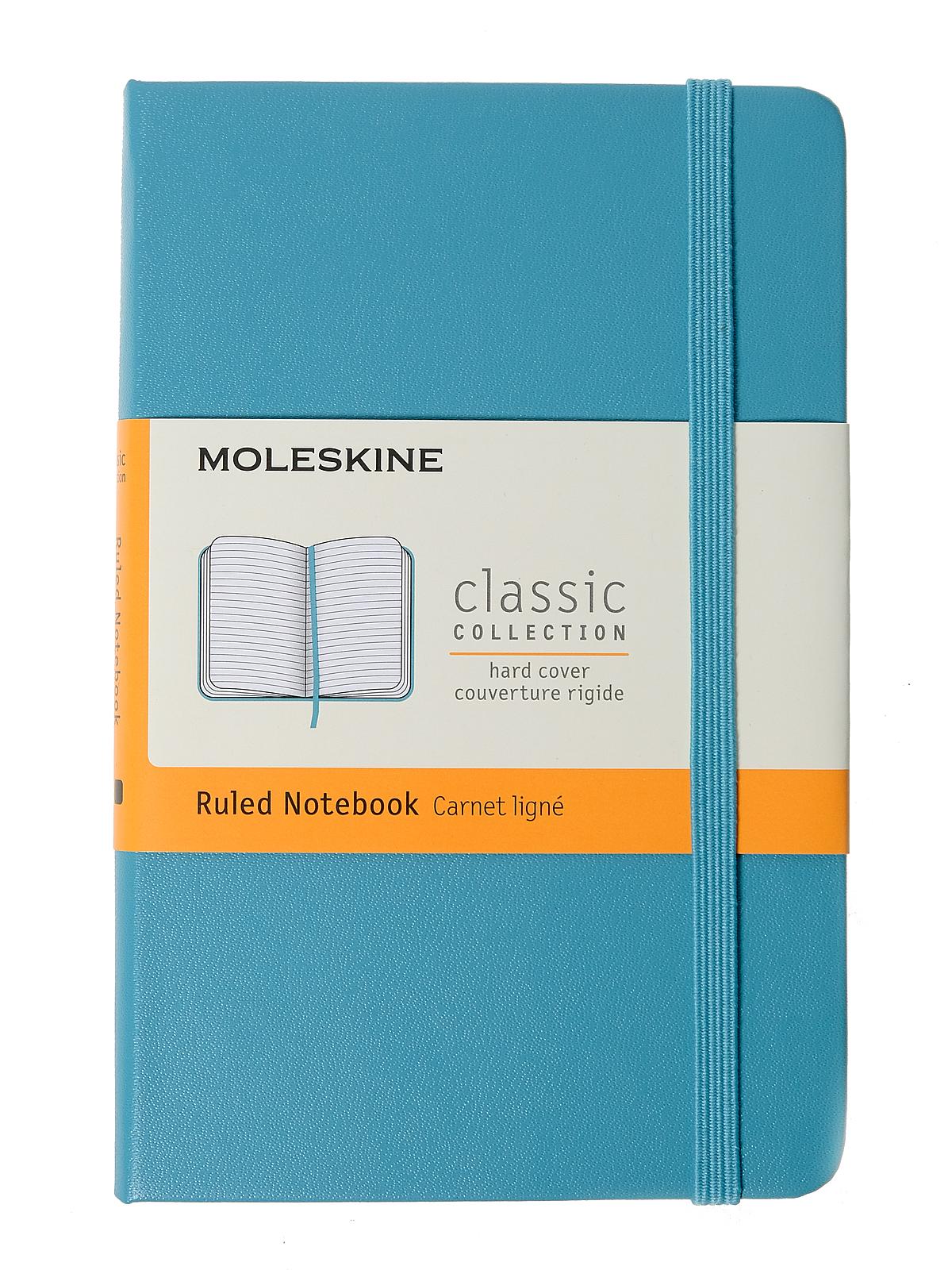 Classic Hard Cover Notebooks Reef Blue 3 1 2 in. x 5 1 2 in. 192 pages, lined