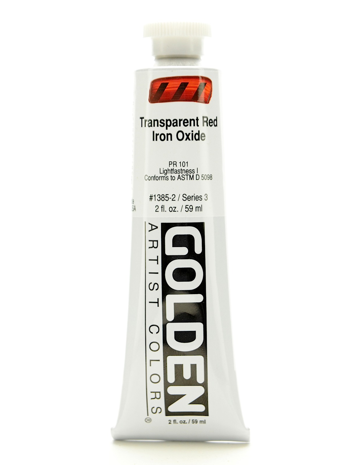 Heavy Body Acrylics transparent red iron oxide 2 oz.