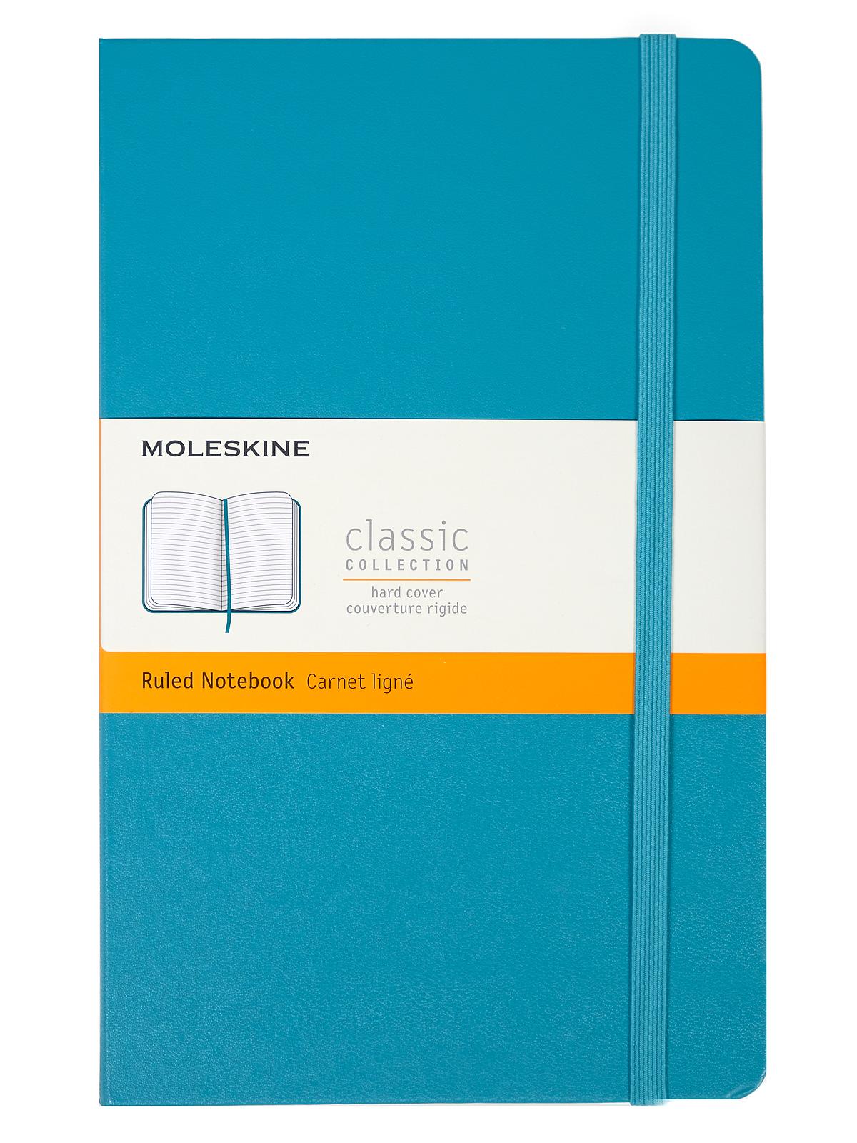 Classic Hard Cover Notebooks Reef Blue 5 in. x 8 1 4 in. 240 pages, lined
