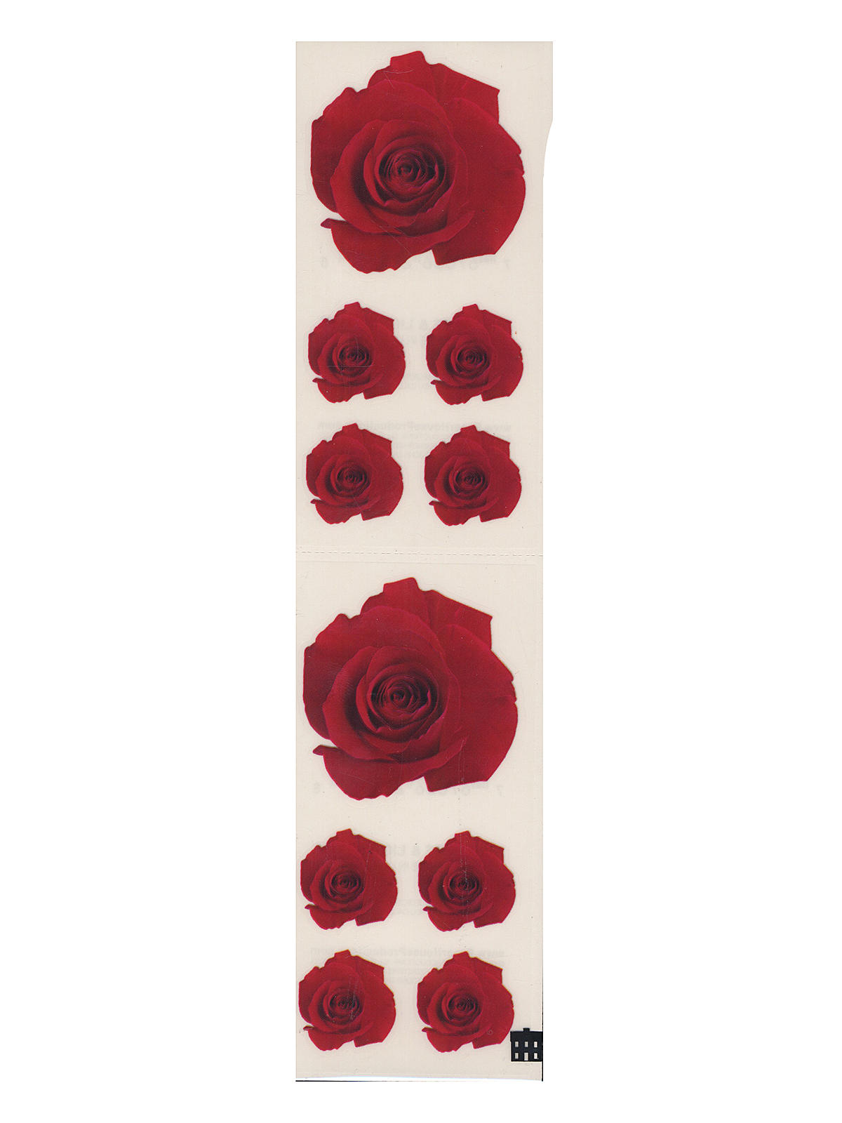 Sticky Pix Stickers red rose