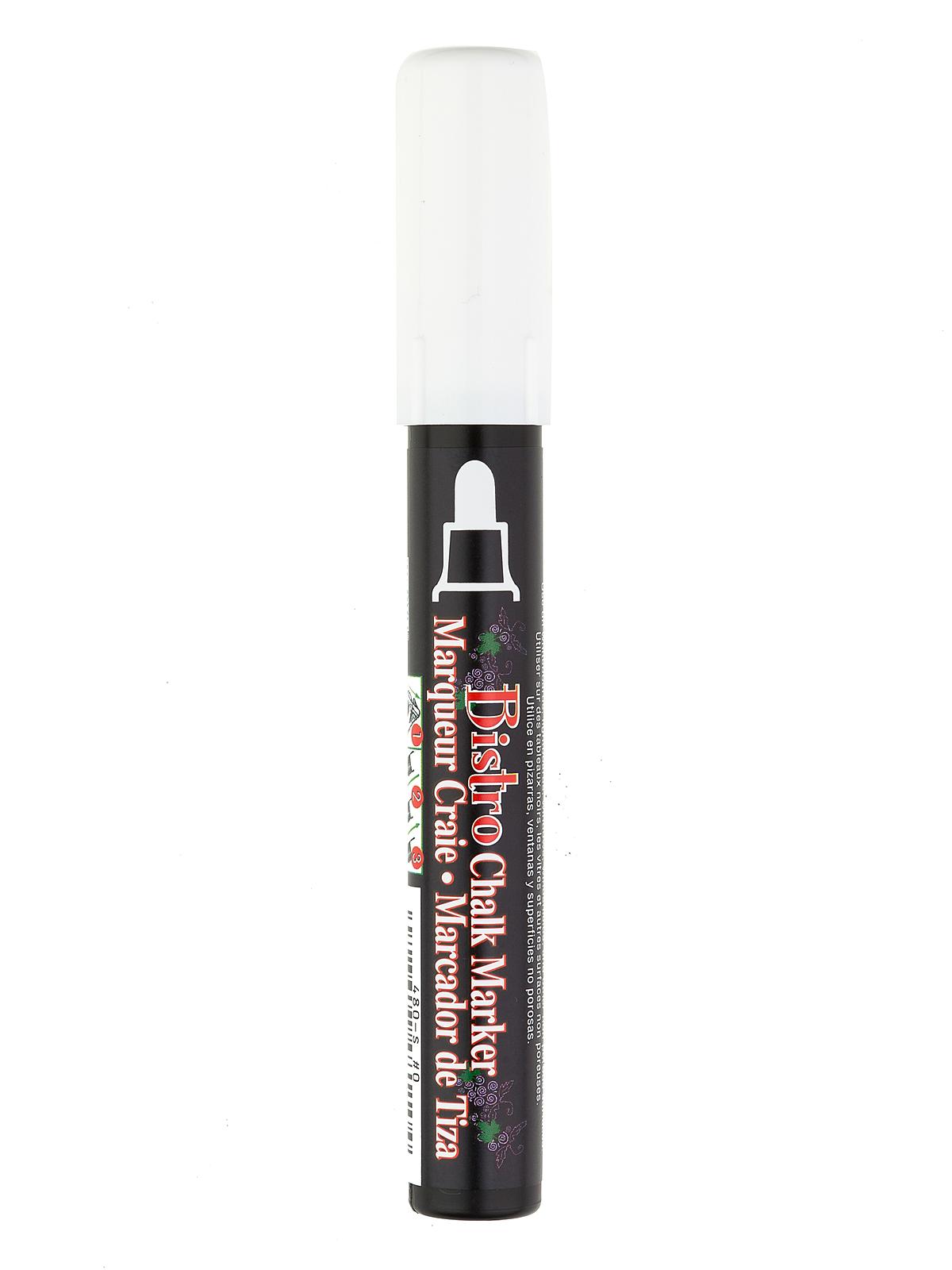 Bistro Chalk Markers white broad point