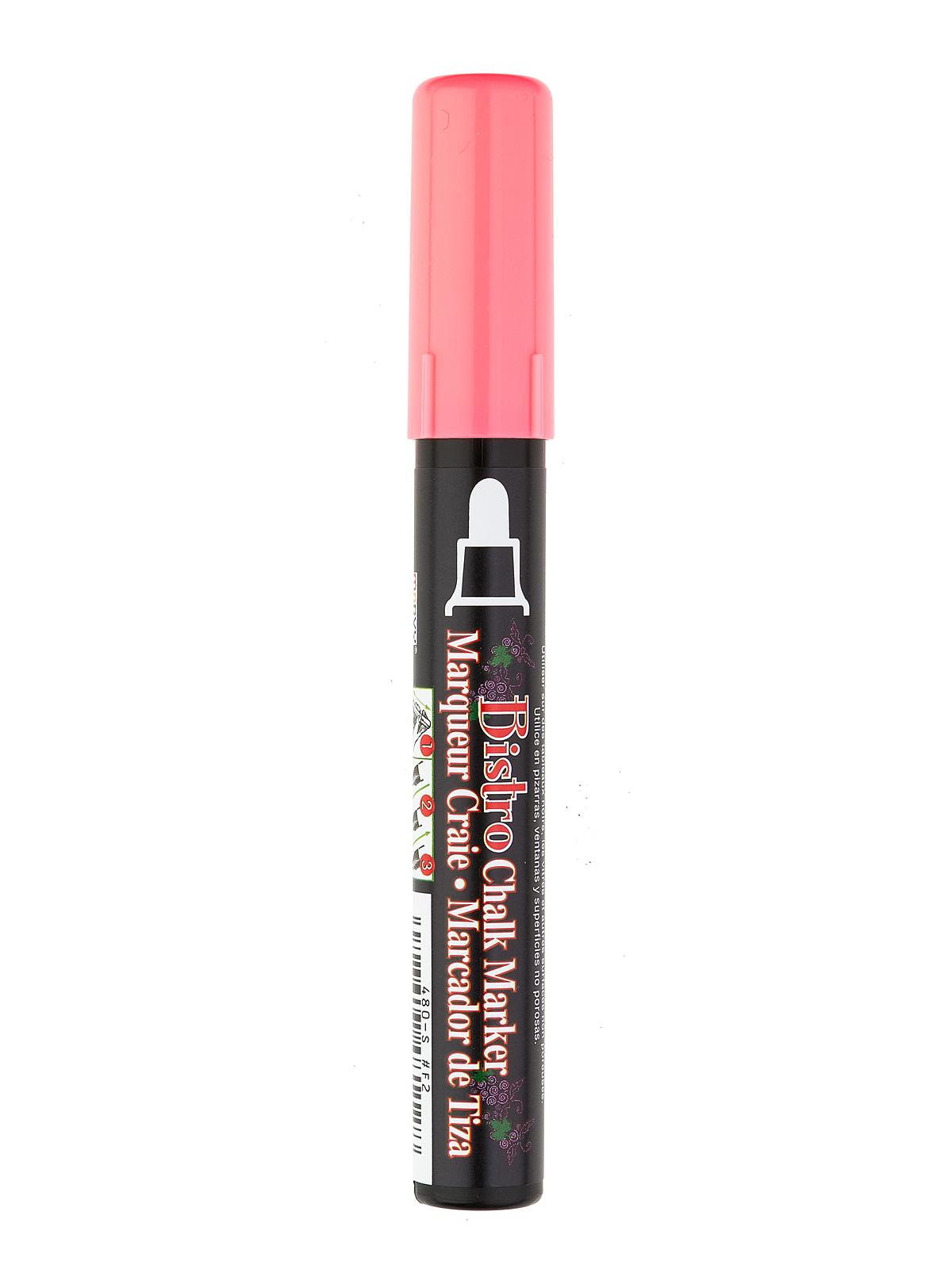 Bistro Chalk Markers fluorescent red broad point
