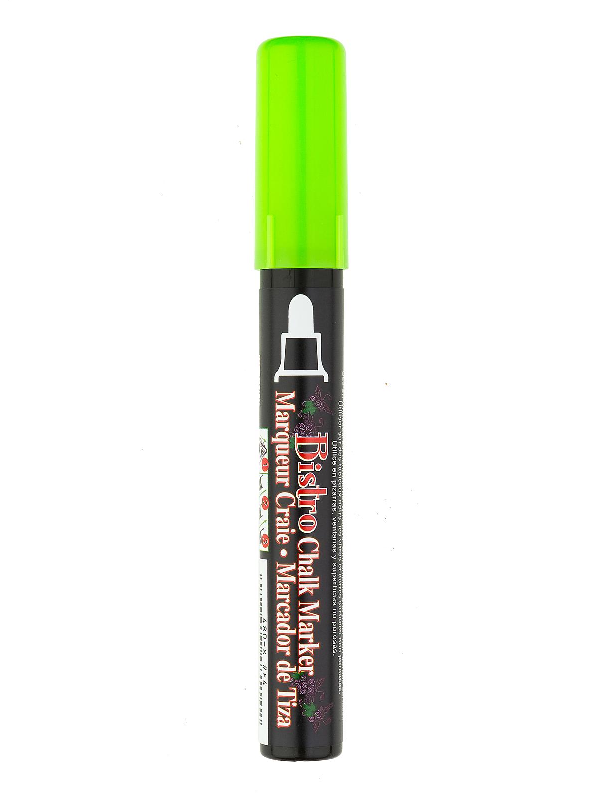Bistro Chalk Markers fluorescent green broad point