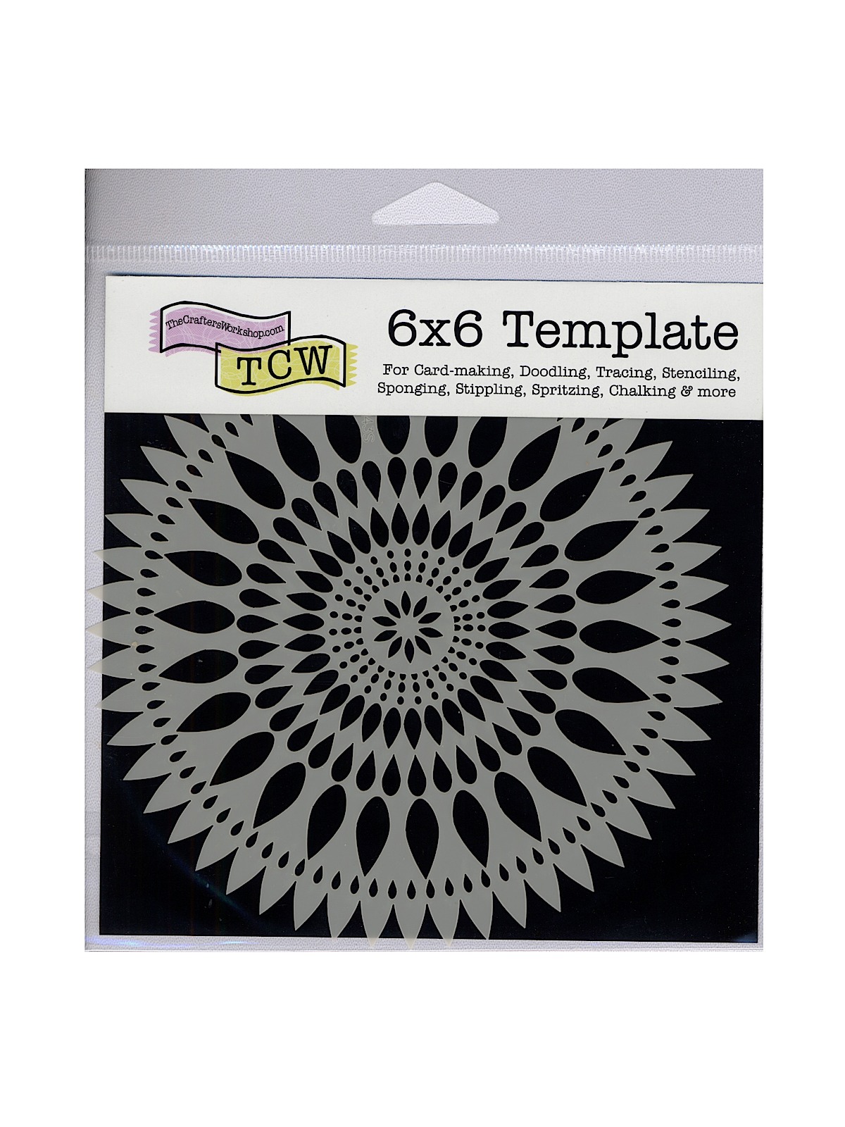 Stencils zinnia 6 in. x 6 in.