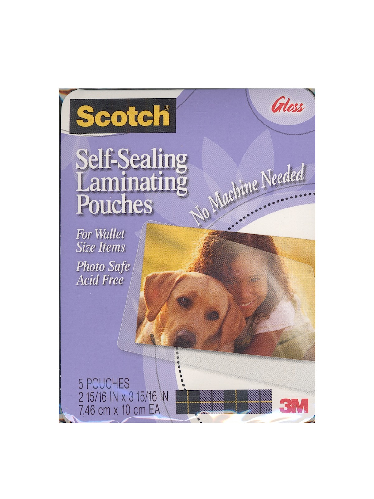 Self-Sealing Laminating Sheets 2 15 16 in. x 3 15 16 in. gloss PL903G